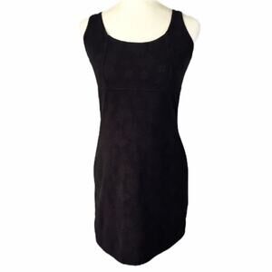 DONATING! LAST CHANCE! Little black mini tank dress, Floral brocade stretch knit
